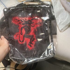 Fireball whiskey swag backpack